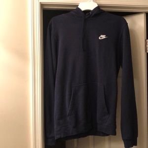 Nike Men’s Pullover Navy Blue Hoodie Size S
